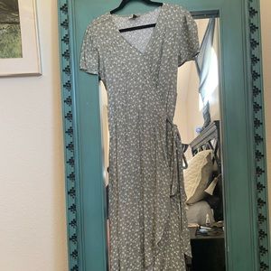 Floral wrap dress